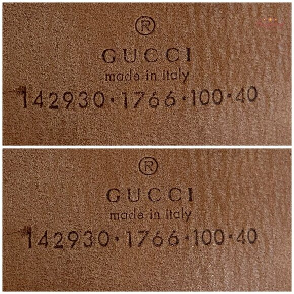 Authentic GUCCI White GG Plus Coated Canvas Leather Interlocking G Belt 80/32 - Picture 7 of 13